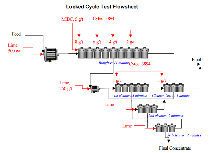 Locked Cycle Test Flowsheet