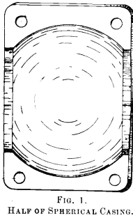 metallurgical half of spherical casing