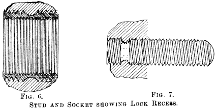 metallurgical stud and socket