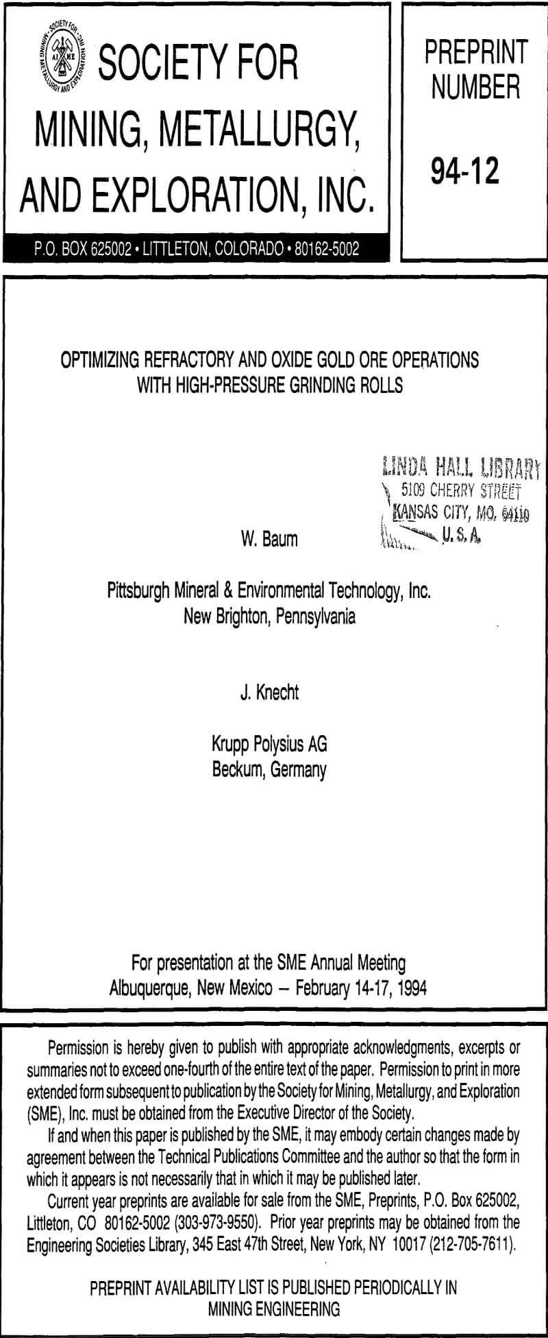 optimizing refractory and oxide gold ore operations with high-pressure grinding rolls