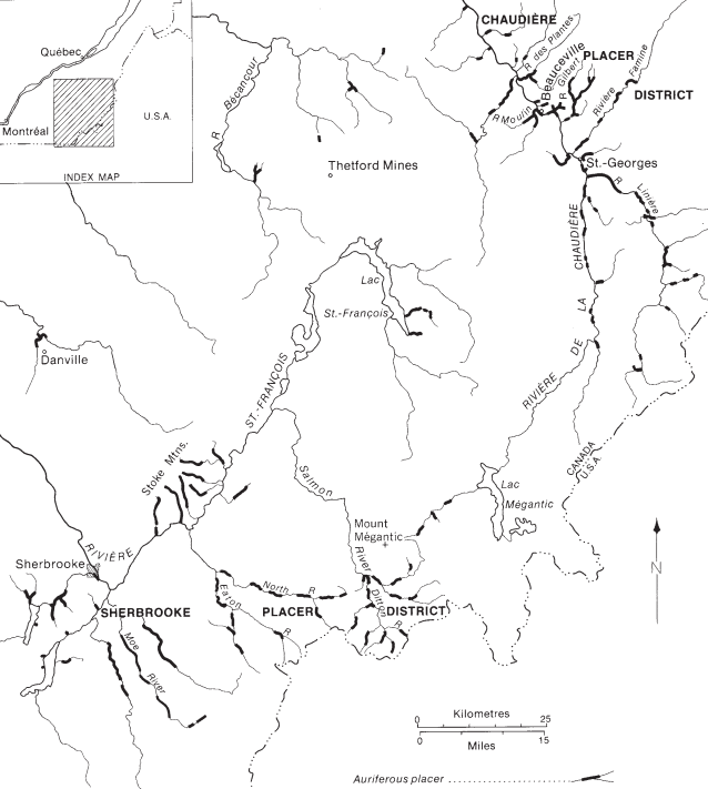 Quebec Gold Placer Deposits