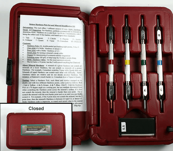 Standard Mohs Hardness Tester for field engineer