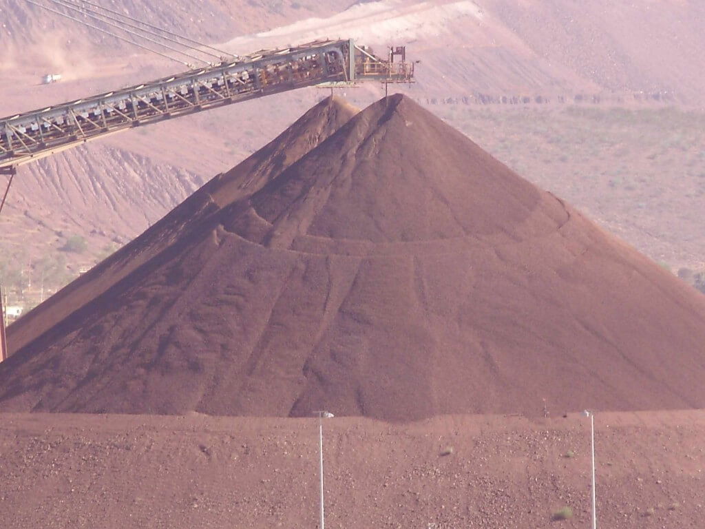 fine ore stockpile