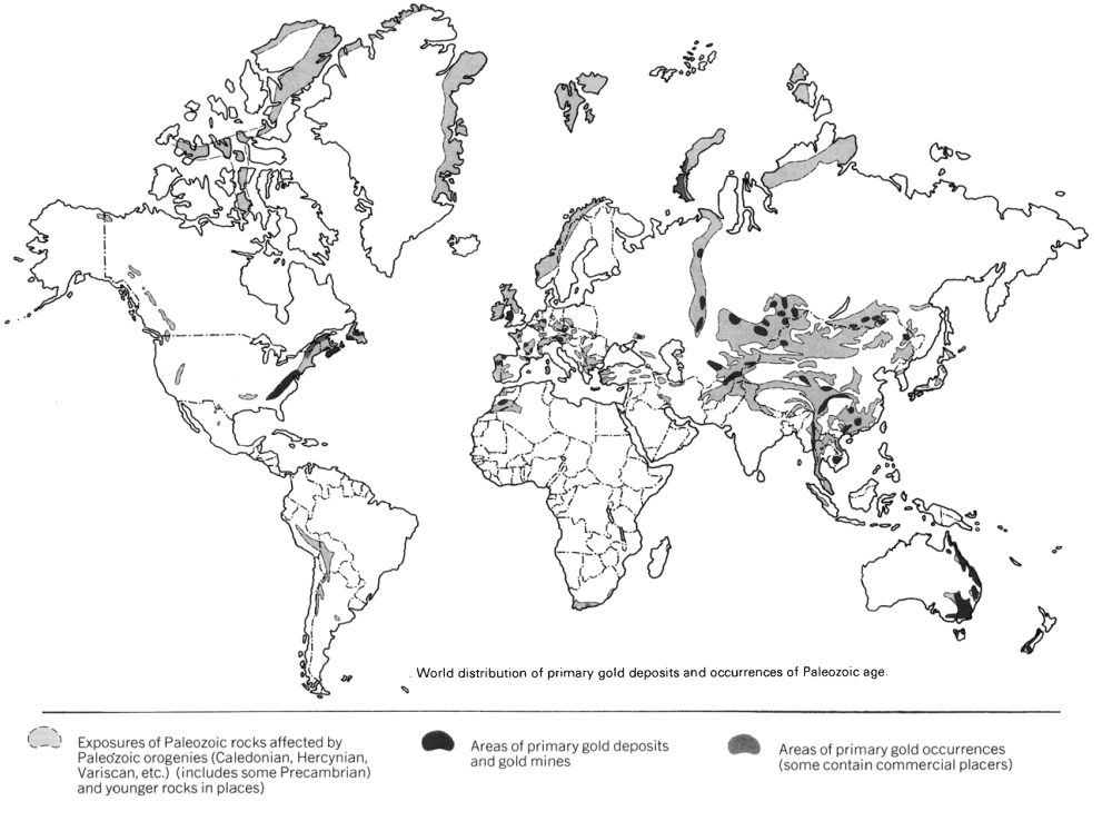 gold deposits around the world